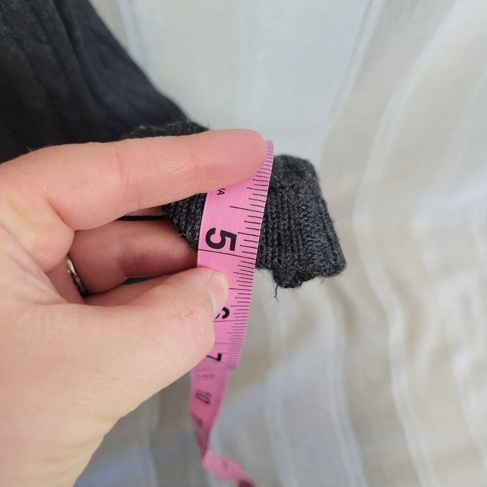 Boston Proper Knit Sweater Maxi Dress Charcoal Gray Sleeveless Size Small‎